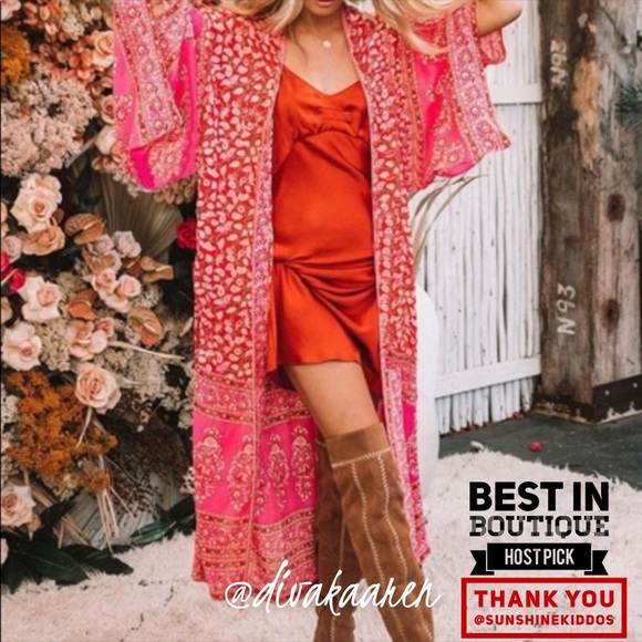 Kimono/Festival/Beach/Boho/Swim/Duster/Cardigan - Picture 2 of 8
